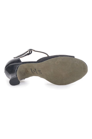 Scarpe da Ballo Nere con Suola in Pelle e Tacco Basso THE FIRST DANCE 5182