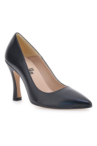 Pittarello Vera 9053 schwarze Pumps mit spitzer Spitze und Rockabsatz