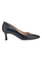 Pittarello Vera 6043 schwarze Pumps mit niedrigem Absatz und spitzer Spitze