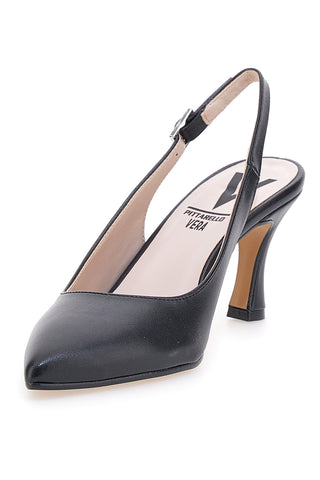 Schwarze Slingback-Pumps Made in Italy Pittarello 4371
