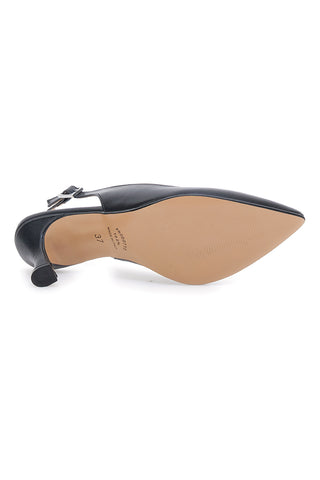 Schwarze Slingback-Pumps Made in Italy Pittarello 4371