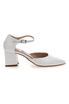 Weiße Pumps mit Fesselriemchen Made in Italy Pittarello Vera 4781