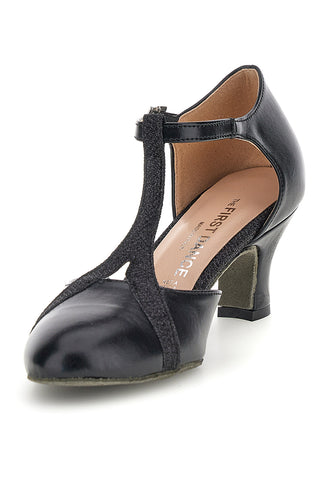 Scarpe da ballo nere con cinturino The first dance 6554