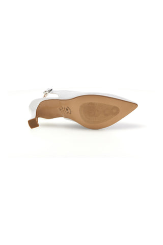 Décolleté Slingback da sposa bianche con punta sfilata Pittarello Romantic 6371