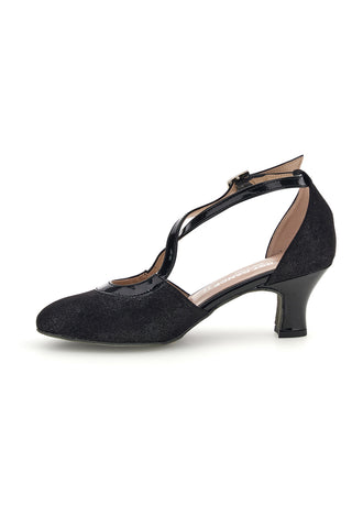 Scarpe da ballo nere con tacco The first dance 7555
