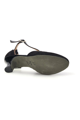 Scarpe da ballo nere con tacco The first dance 7555
