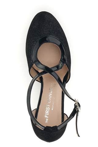 Scarpe da ballo nere con tacco The first dance 7555