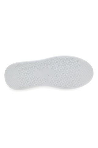 Energy 84 Weiße Flatform-Sneaker mit silbernem Glitzer