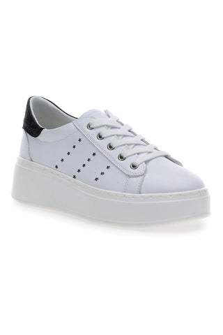 Energy 86 Flatform-Sneaker in Weiß und Schwarz