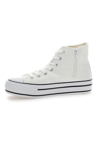 Weiße Mid-Cut-Sneaker „Energy 112“.