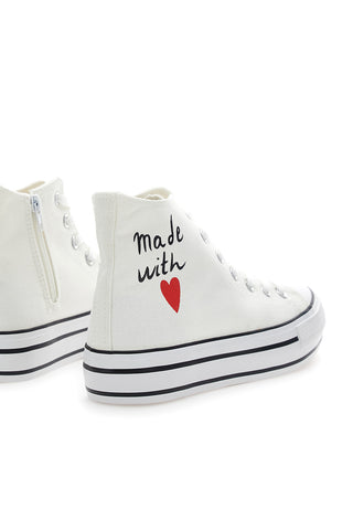 Weiße Mid-Cut-Sneaker „Energy 112“.