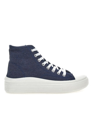 Hohe Sneaker „W Max 2109“ aus Denim-Canvas