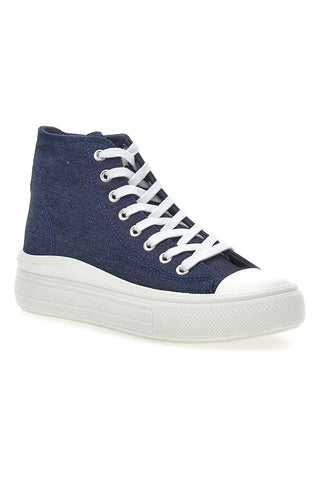 Hohe Sneaker „W Max 2109“ aus Denim-Canvas