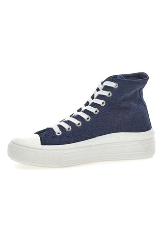 Hohe Sneaker „W Max 2109“ aus Denim-Canvas