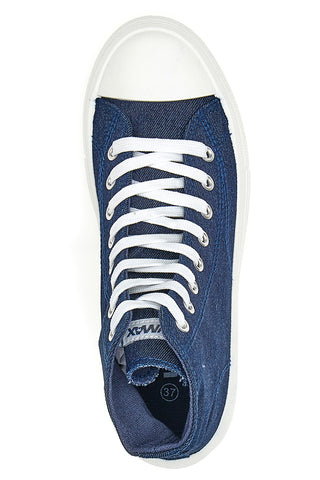 Hohe Sneaker „W Max 2109“ aus Denim-Canvas