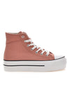 W Max 1990 Flatform-Sneaker aus rosa Canvas