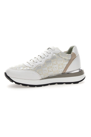 Von Byblos 241 Weiße Sneakers mit Lederinnensohle