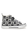 Hohe Canvas-Sneaker von Byblos 101 Weiß und Schwarz