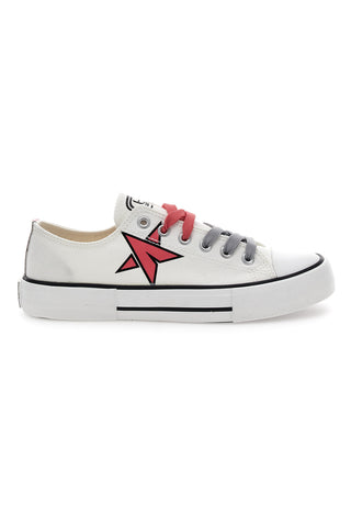 Niedrige Canvas-Sneaker von Byblos 100 White