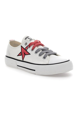 Niedrige Canvas-Sneaker von Byblos 100 White