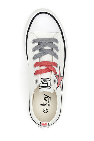 Niedrige Canvas-Sneaker von Byblos 100 White