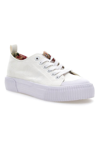 Niedrige Vesuvio-Sneaker mit weißem Baumwollgürtel