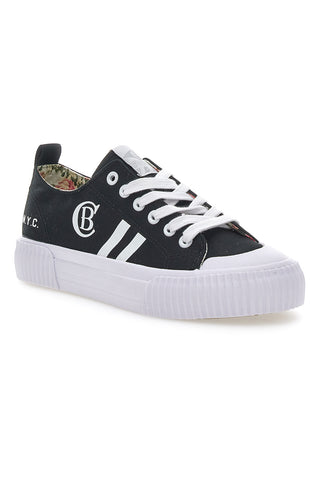 Niedrige Vesuvio-Sneaker mit schwarzem Baumwollgürtel