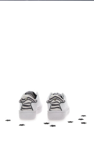 Sneakers Bianche Cotton Belt jaguar Animal Mirror