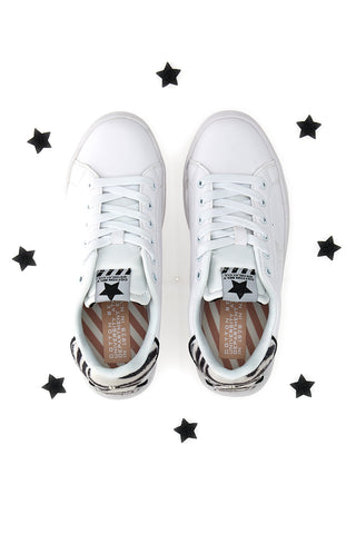 Sneakers Bianche Cotton Belt jaguar Animal Mirror