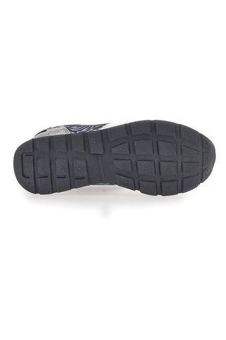 Weiße Sunny Mesh Animal-Sneaker mit Baumwollgürtel
