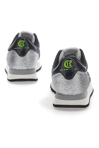 Weiße Sunny Mesh Animal-Sneaker mit Baumwollgürtel