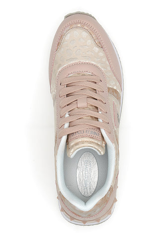 Sneakers Rosa COVERI WALK SATIN PU SUEDE