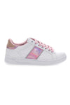 Coveri Mistik Nappa-Sneaker in Weiß und Rosa