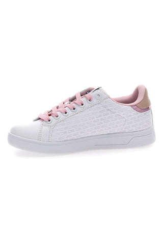 Coveri Mistik Nappa-Sneaker in Weiß und Rosa