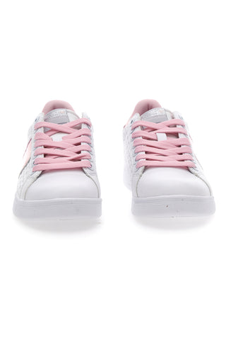 Coveri Mistik Nappa-Sneaker in Weiß und Rosa