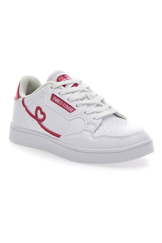 Sneakers Coveri Heart Lht Bianche e fuxia