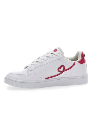 Sneakers Coveri Heart Lht Bianche e fuxia