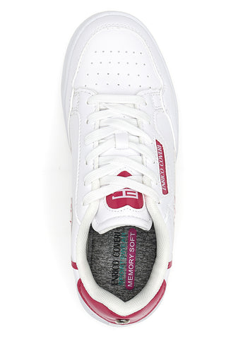 Sneakers Coveri Heart Lht Bianche e fuxia