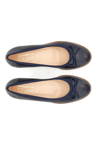 Blaue Pittarello Glam Ballerinas 6919