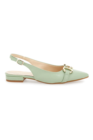 Slingback a punta Pittarello 103003 Verde menta