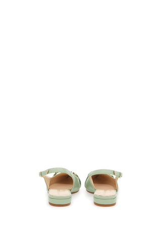 Slingback a punta Pittarello 103003 Verde menta