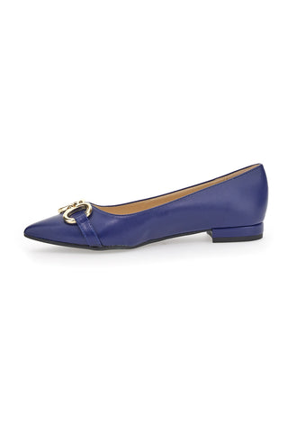Ballerine Basse a Punta Pittarello 103002 Blu