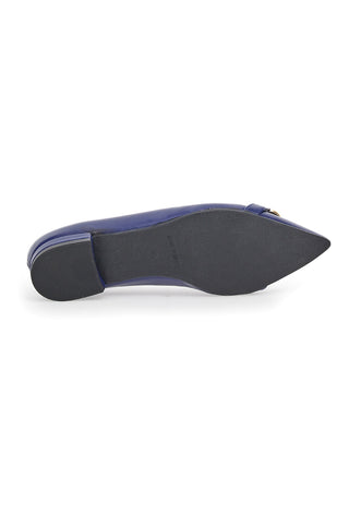 Ballerine Basse a Punta Pittarello 103002 Blu