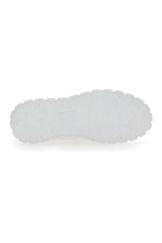 Sneakers Flatform 268603 Bianche con Strass