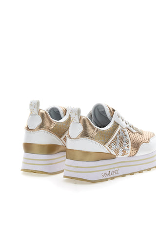 Sneakers Flatform Oro Sara Lopez 036