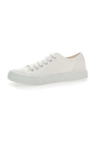 Niedrige Canvas-Sneaker Grazie 3582 Weiß