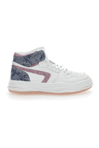 High-Top-Sneaker Grazie 3150 Weiß Blau Rot