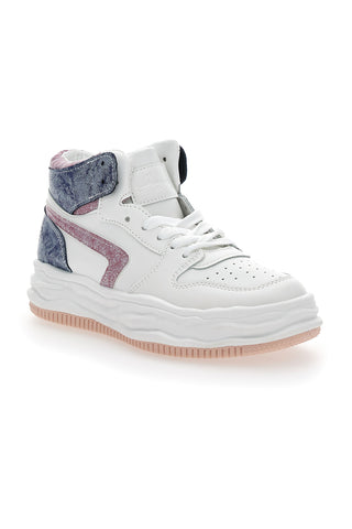 High-Top-Sneaker Grazie 3150 Weiß Blau Rot