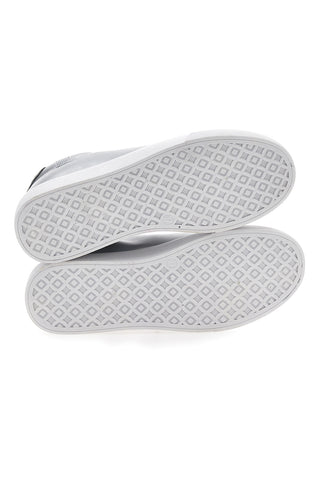 Ferdy-Sneaker in Silber mit Baumwollgürtel