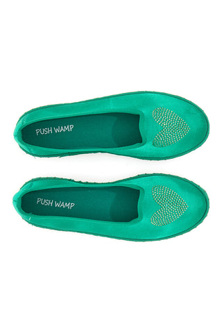 Friulane Verdi con strass Pushy Wamp 210862